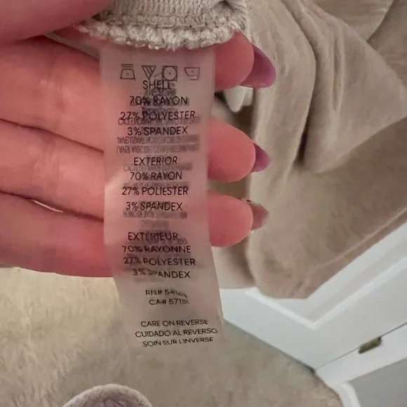 Calvin Klein Casual Tan Hoodie Dress - Picture 3 of 4